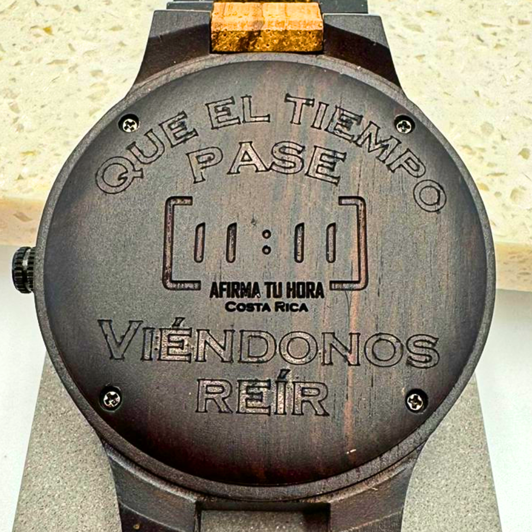 Reloj análogo Mozaik 1 Wood WAGP019-5C