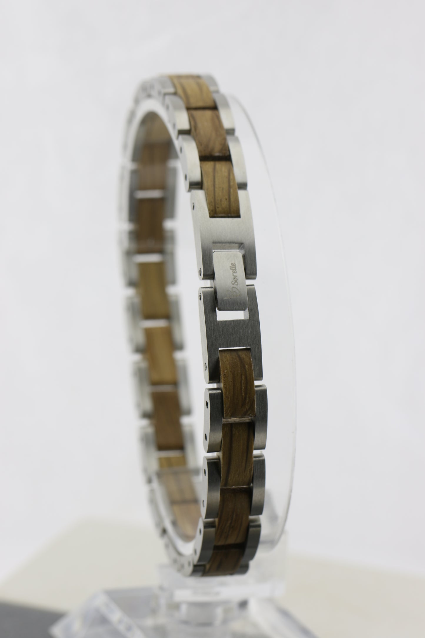 GT109-1BB BRAZALETE MADERA & ACERO INOX