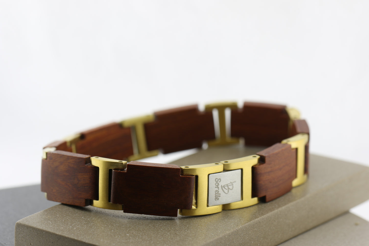 WAGT039-2B BRAZALETE MADERA & ACERO INOX