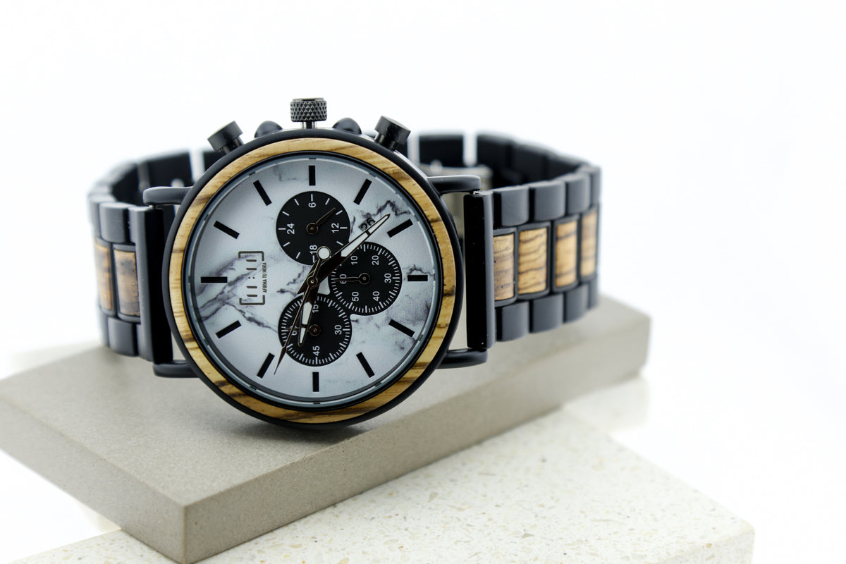 Reloj Análogo Inoxebony Wood WAGP009-4C
