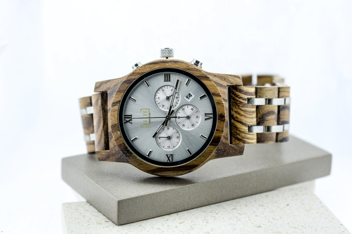 Reloj Análogo Mozaik 2 Wood WAGP019-2C