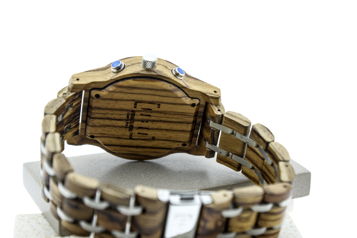 Reloj Análogo Mozaik 2 Wood WAGP019-2C