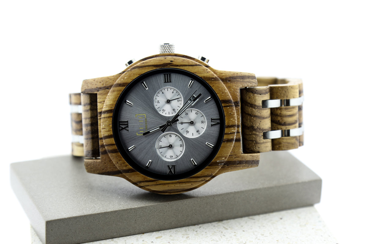 Reloj análogo Mozaik 1 Wood WAGP019-5C