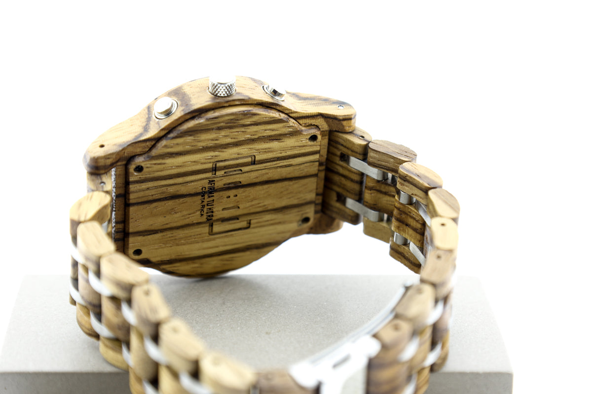 Reloj análogo Mozaik 1 Wood WAGP019-5C