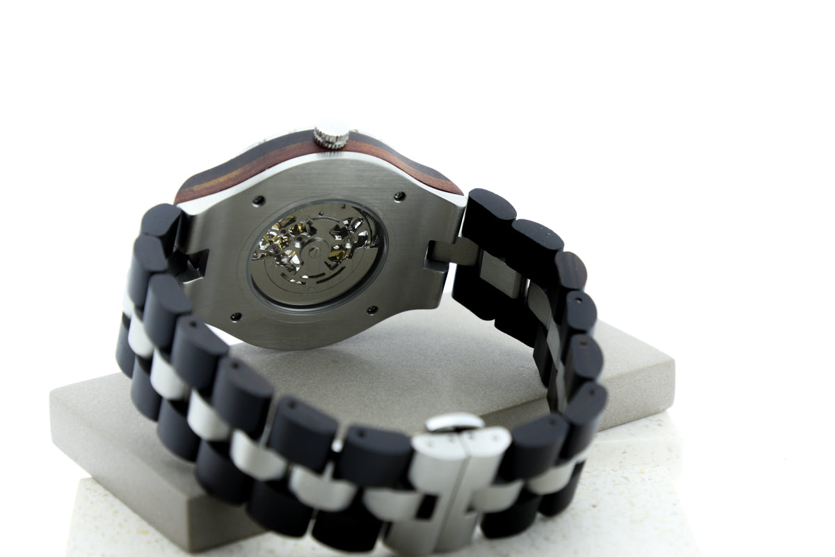 Reloj Mecánico Ebony Wood BLK WAGQ029-1C