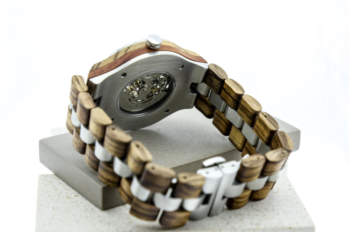 Reloj Mecánico Ebony Wood BLK WAGQ029-2C
