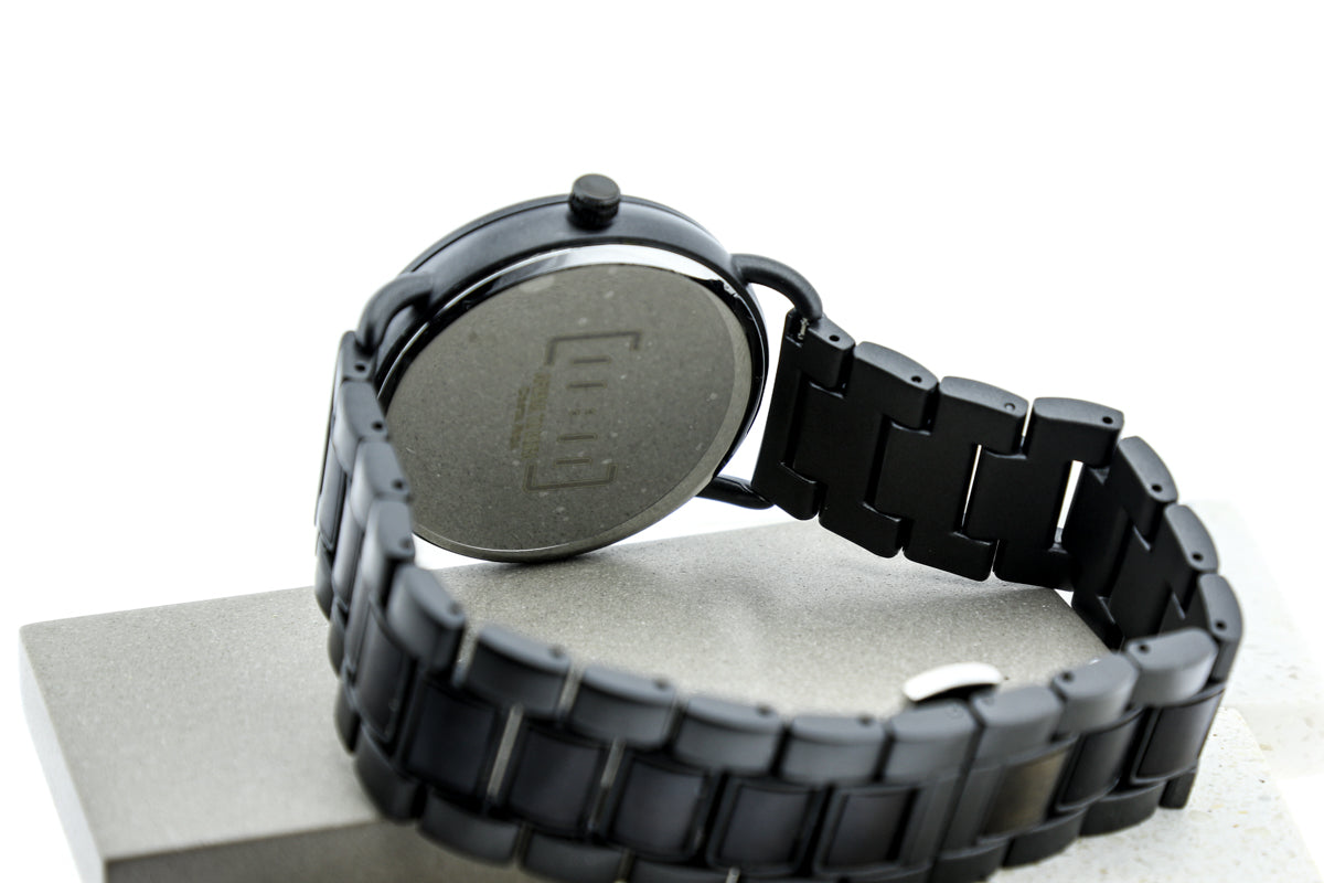 Reloj Análogo Ebony Wood y Acero Inox WAGR030-3C