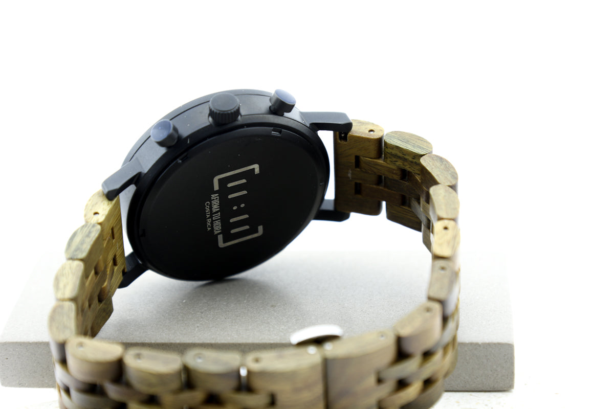 Reloj Análogo Ebony Wood WAGZ005-3C