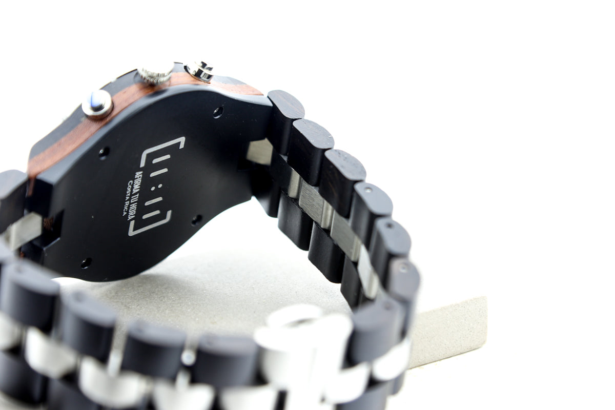 Reloj Análogo Ebony Wood WAGZ003-1C