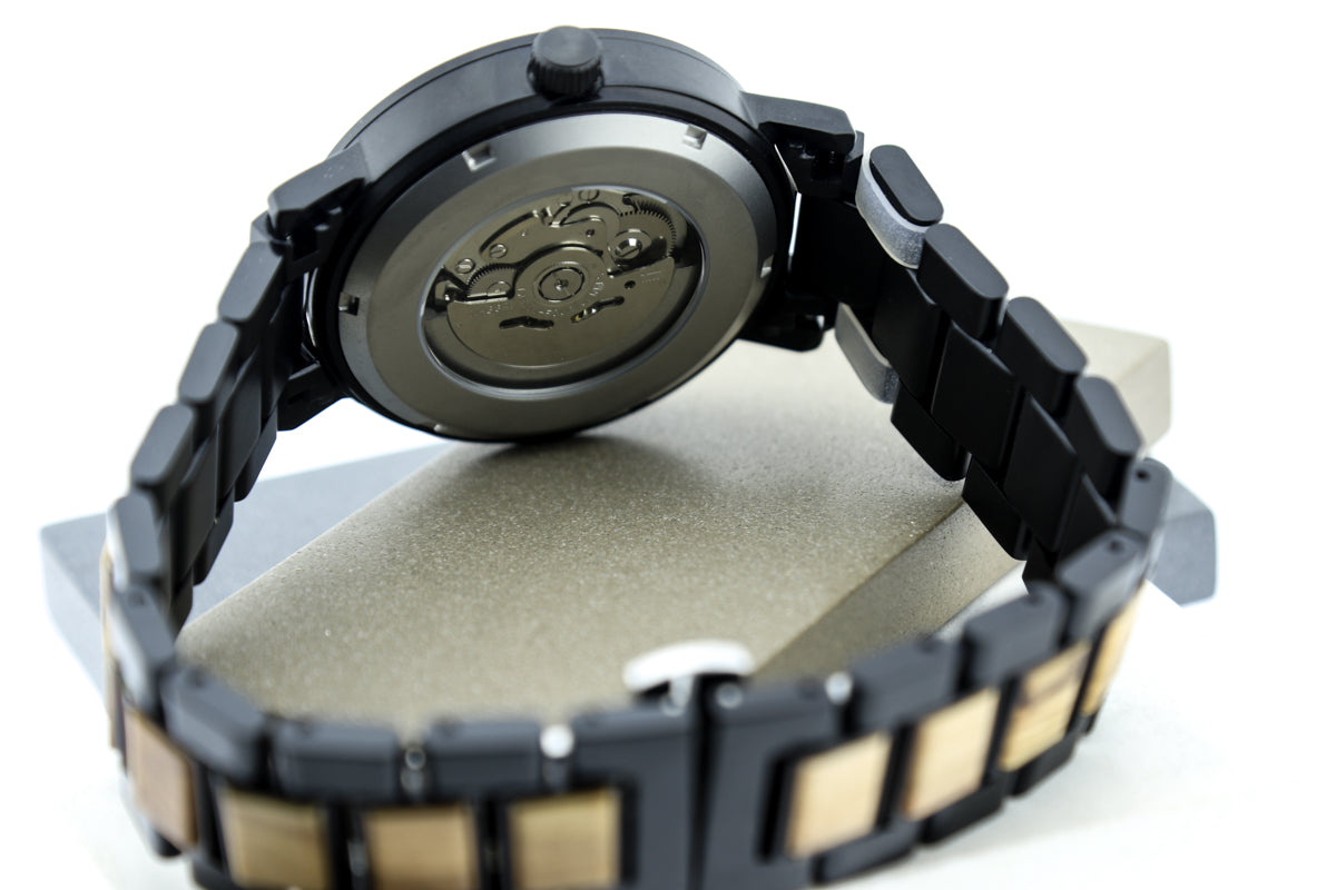Reloj Mecánico Ebony Wood BLK WAGT045-2C