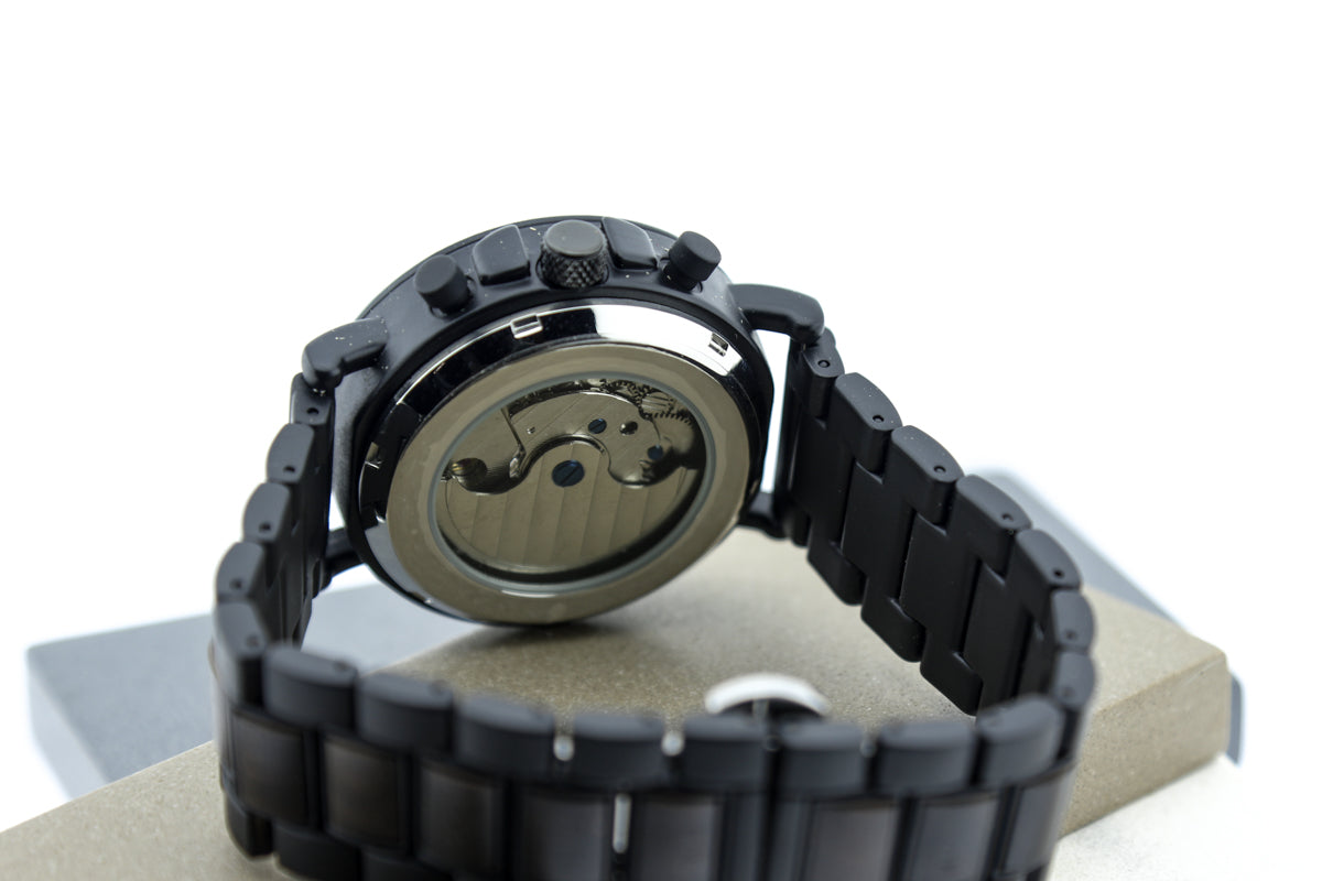 Reloj Mecánico Ebony Wood BLK WAGT038-1C
