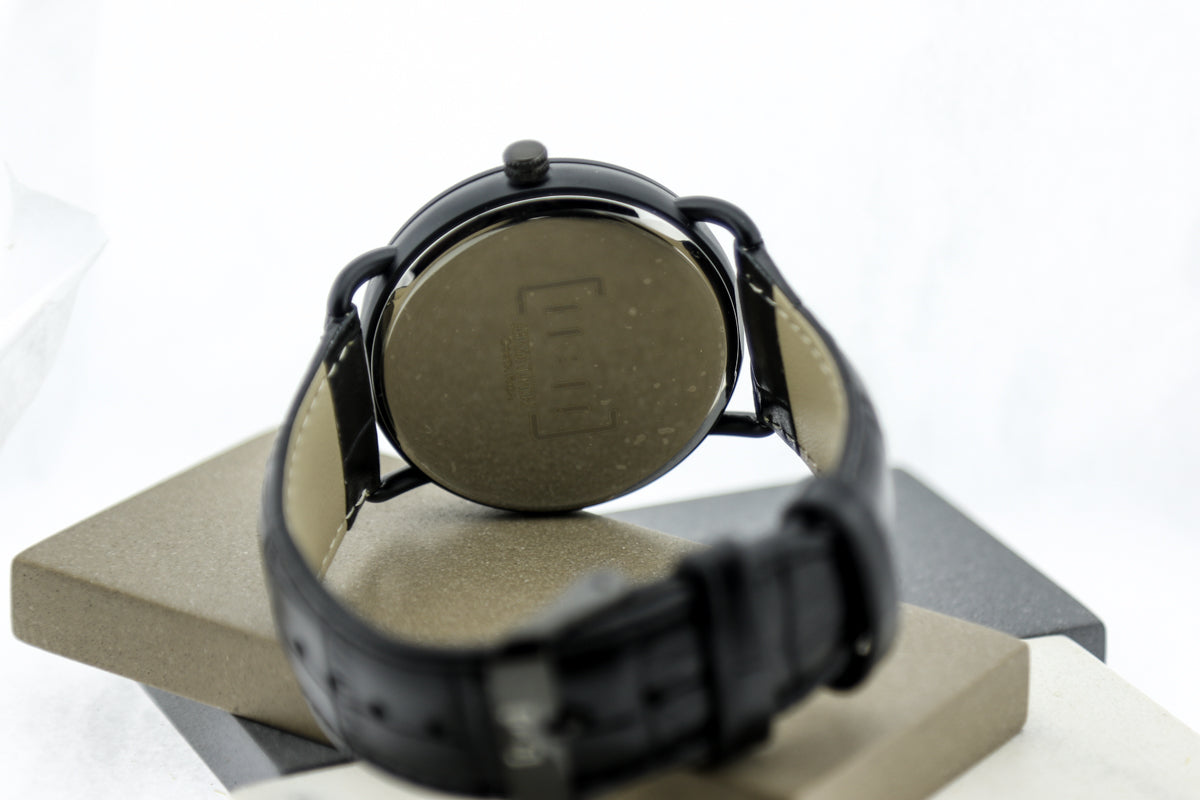 Reloj Análogo Ebony Wood - Cuero WAGT157-1C