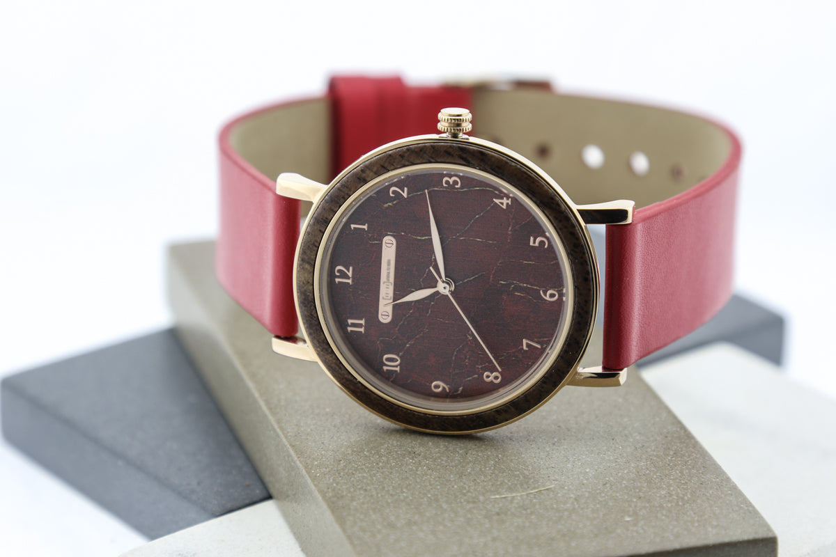 Reloj Análogo Wood japones WAGT081-2C
