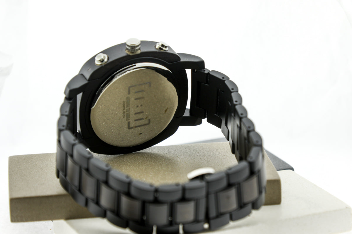 Reloj Análogo Ebony Wood y Acero Inox WAGT088-1C