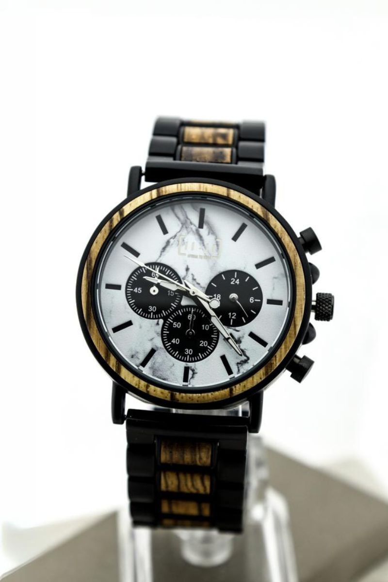 Reloj Análogo Inoxebony Wood WAGP009-4C