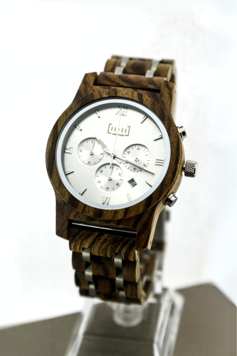Reloj Análogo Mozaik 2 Wood WAGP019-2C