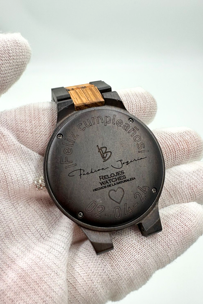 Reloj 9 Multicolor Wood WAGRO13-1A