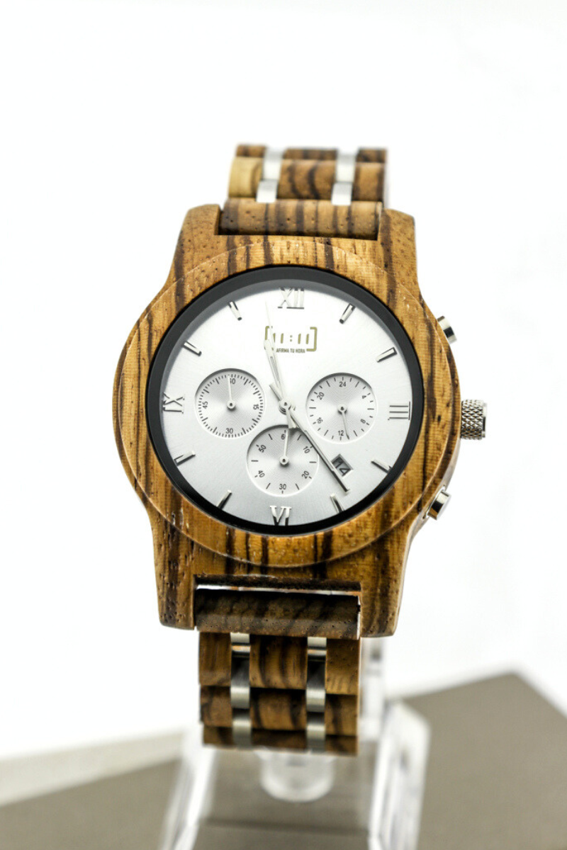 Reloj análogo Mozaik 1 Wood WAGP019-5C