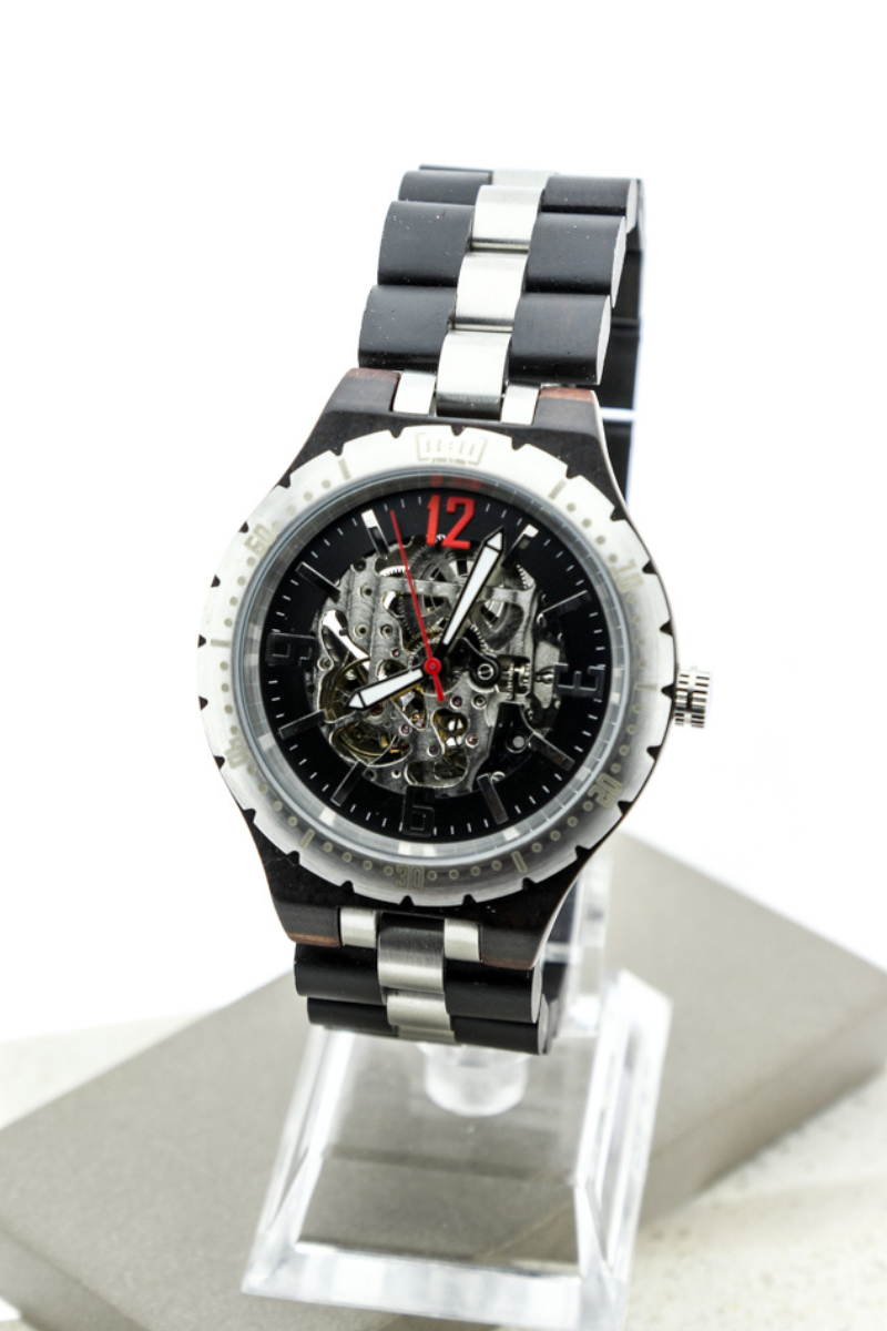 Reloj Mecánico Ebony Wood BLK WAGQ029-1C