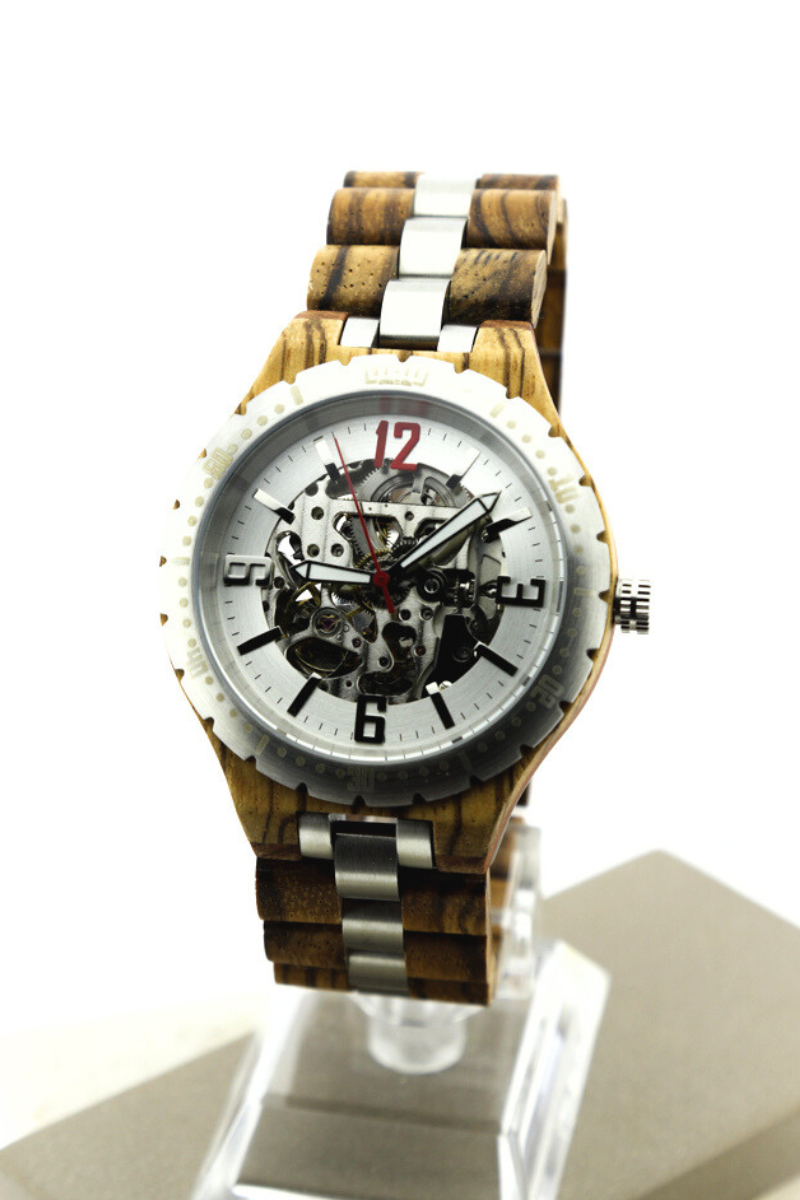 Reloj Mecánico Ebony Wood BLK WAGQ029-2C