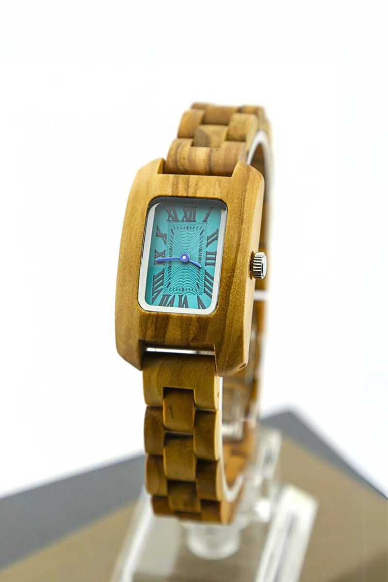 Reloj Análogo Ebony Wood y Acero Inox WAGT010-1C