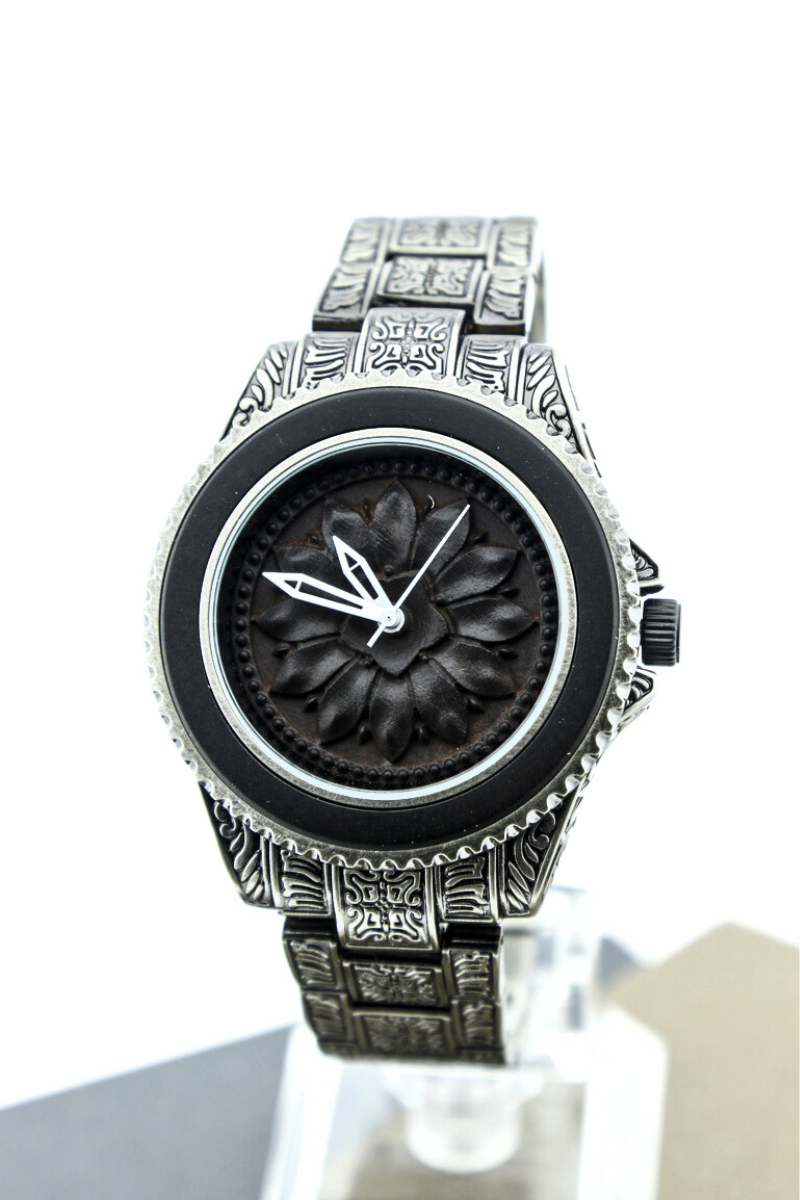 Reloj Análogo Ebony Wood y Acero Inox WAGT072-2C