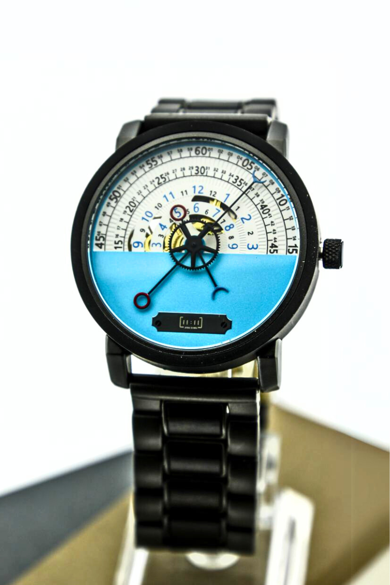 Reloj Mecánico Luxury Zebra Wood BLK WAGT043-1C