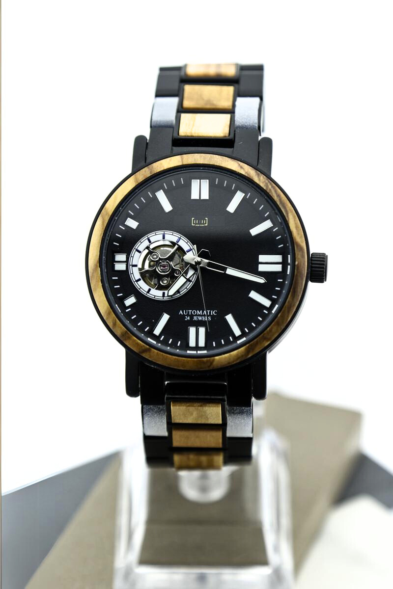 Reloj Mecánico Ebony Wood BLK WAGT045-2C