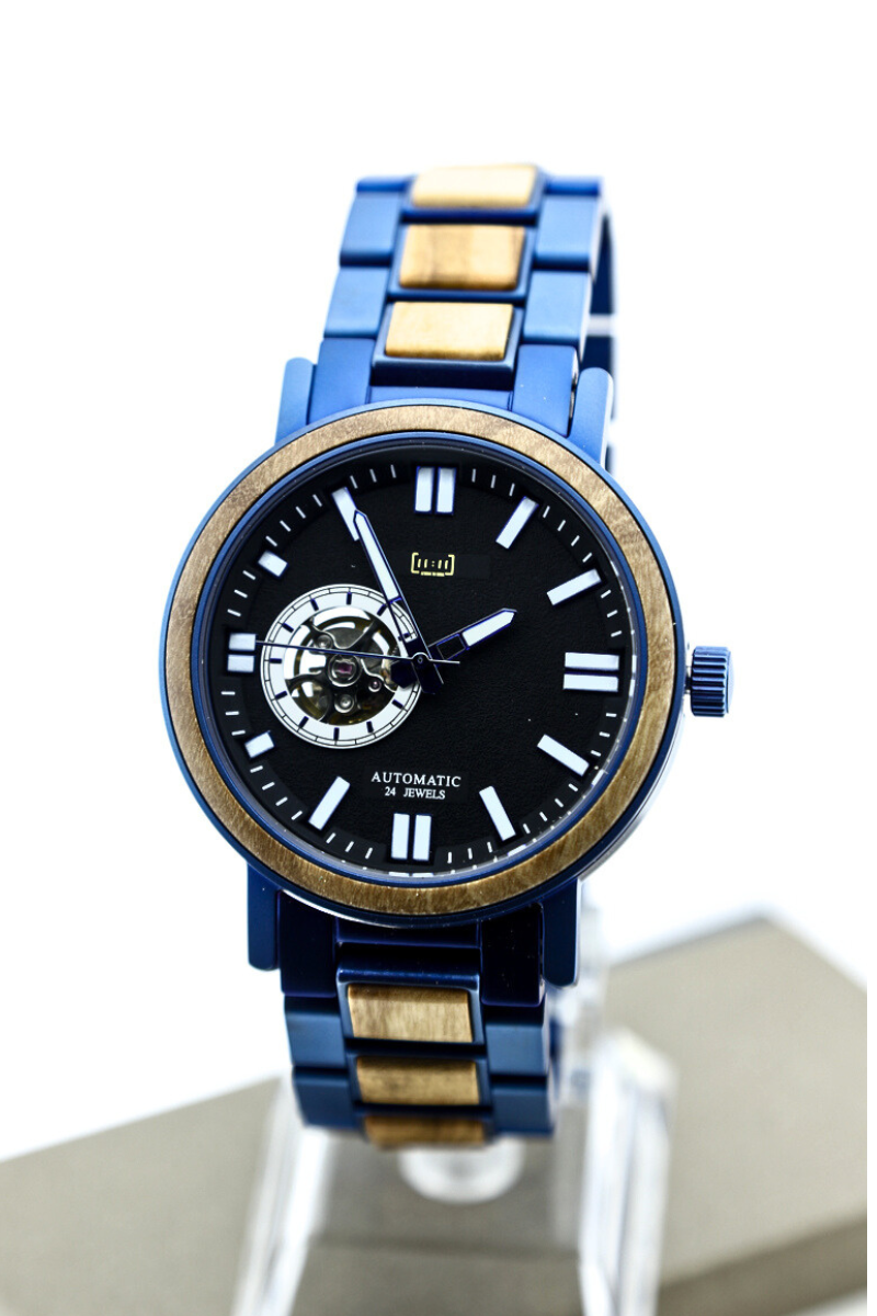 Reloj Mecánico Ebony Wood BLK WAGT045-1C