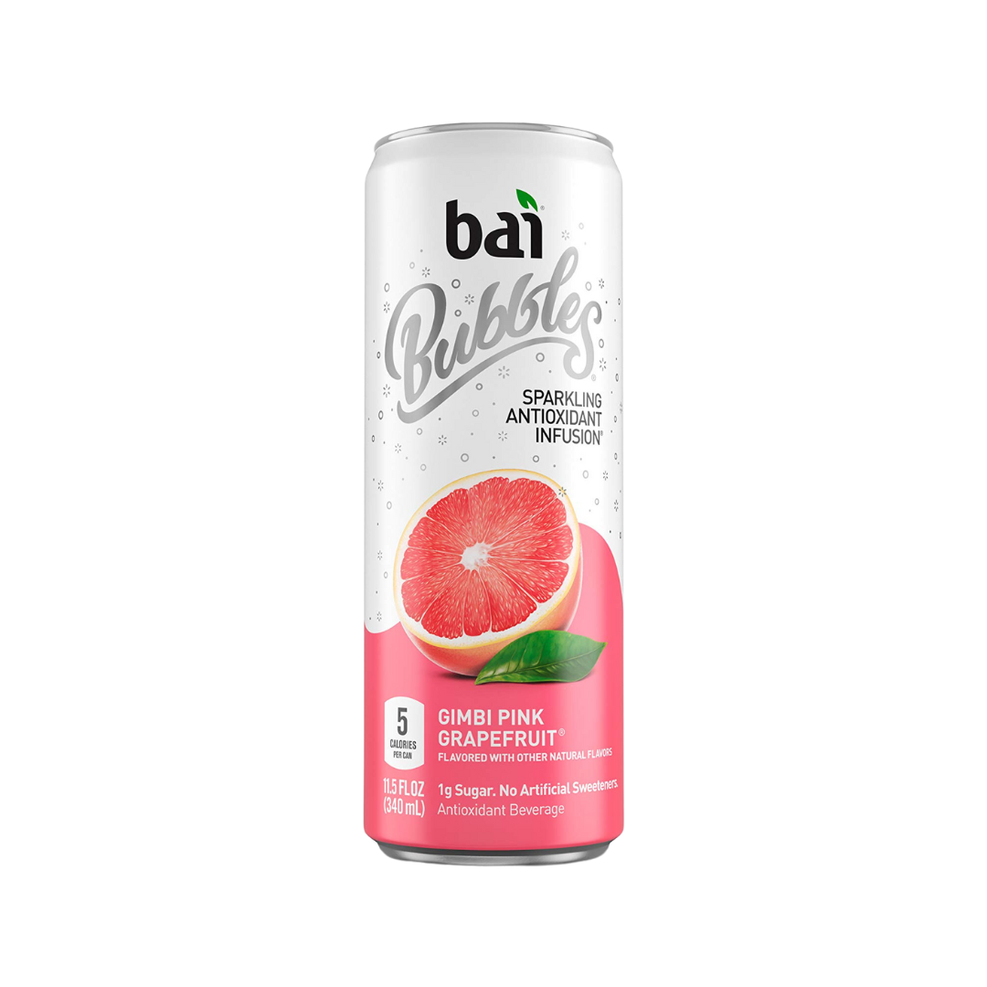 Agua con gas Bai, pomelo rosado - 340 Ml