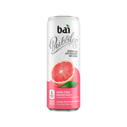 Agua con gas Bai, pomelo rosado - 340 Ml