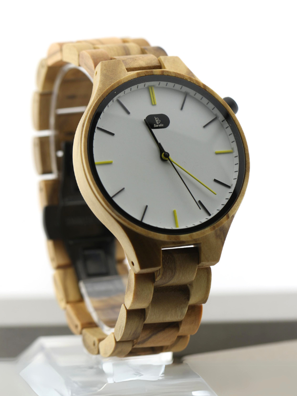 Reloj Análogo Wood Mood Yellow