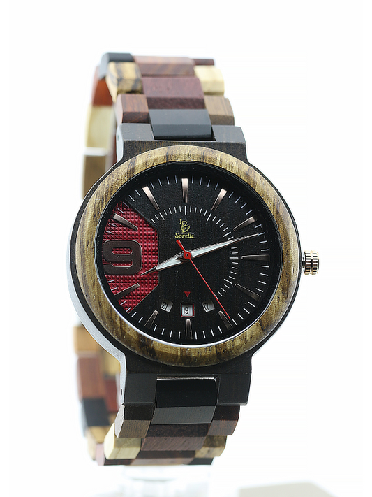 Reloj 9 Multicolor Wood