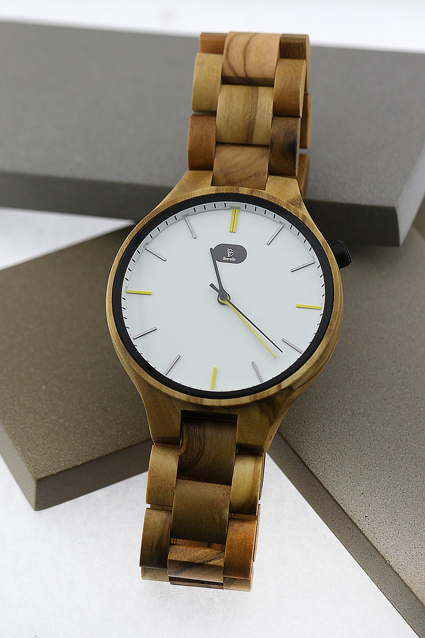 Reloj Análogo Wood Mood Yellow