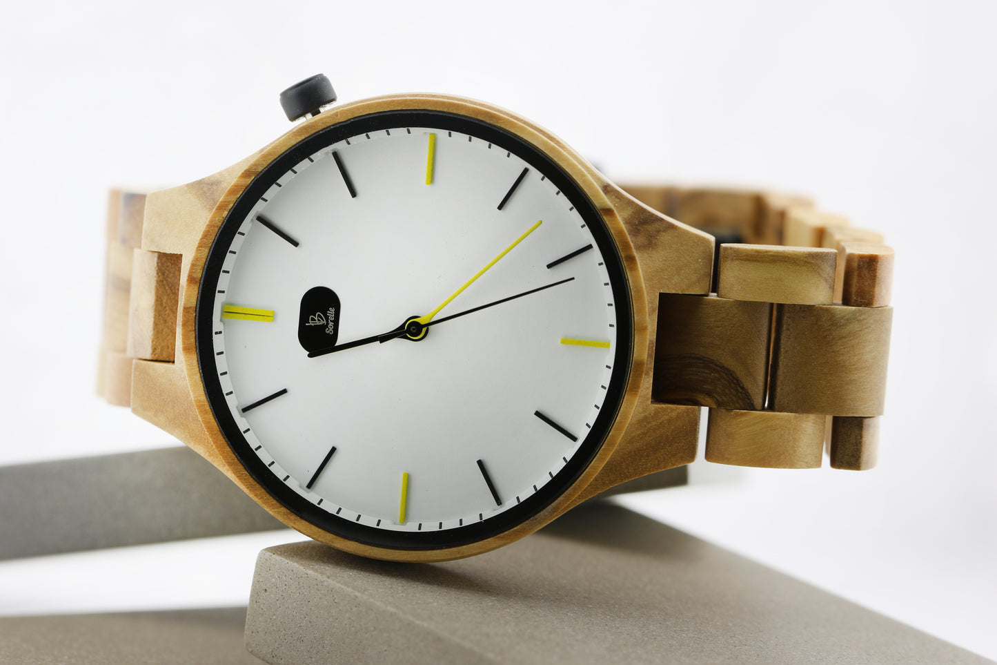 Reloj Análogo Wood Mood Yellow