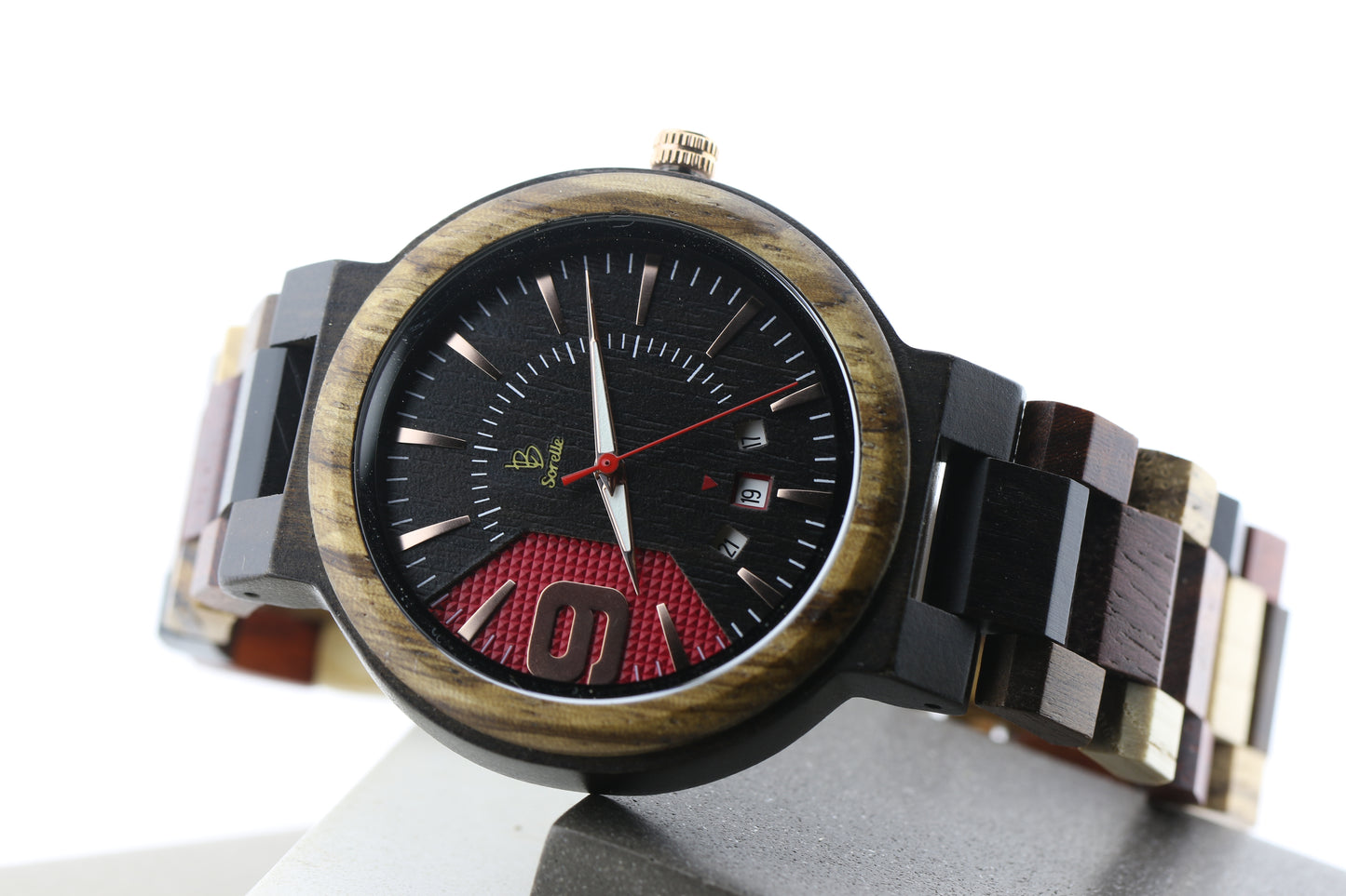 Reloj 9 Multicolor Wood