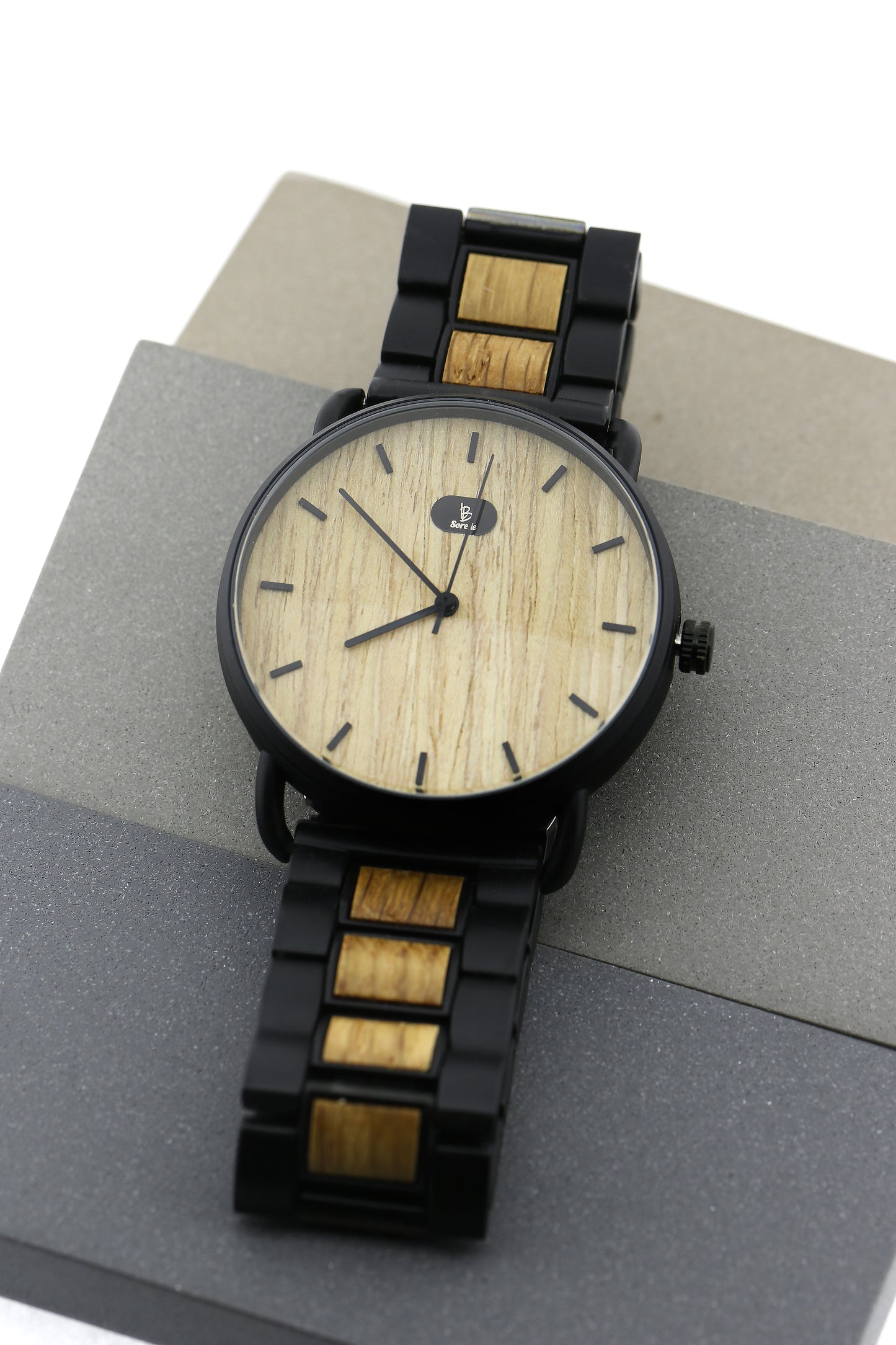 Reloj Analogo Sand Zebra Wood