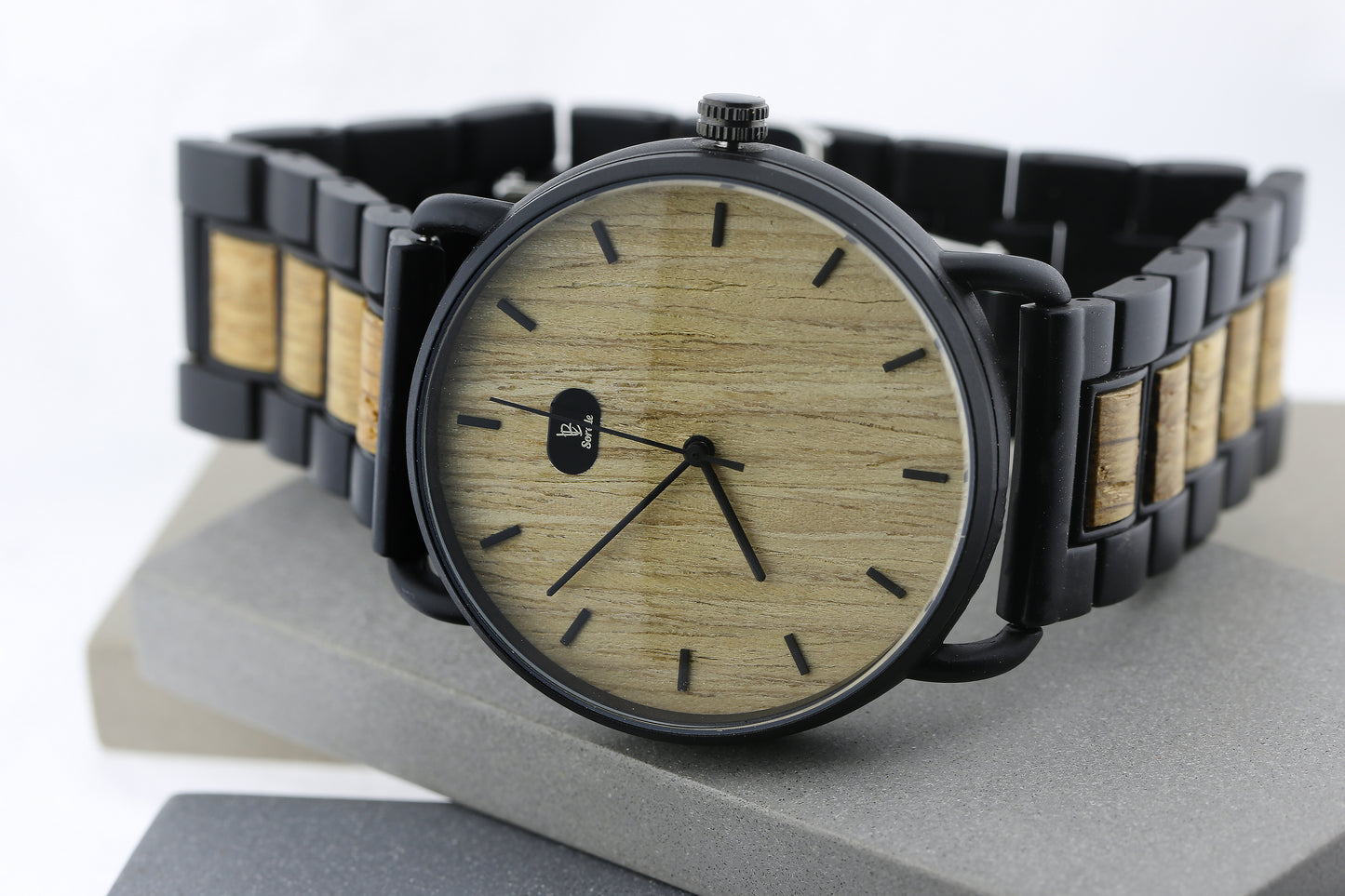 Reloj Analogo Sand Zebra Wood