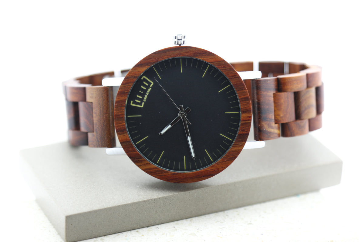 Reloj Análogo Cinamomo Wood GM016-1C