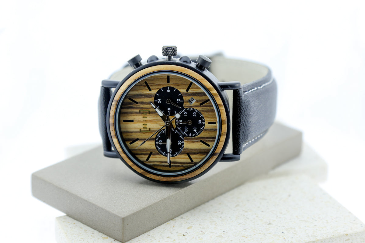 Reloj Análogo Mozaik Wood-Reloj GP009-2C