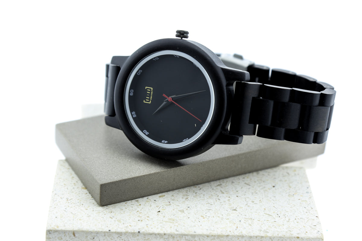 Reloj Análogo Ebony Wood japones GP010-1C