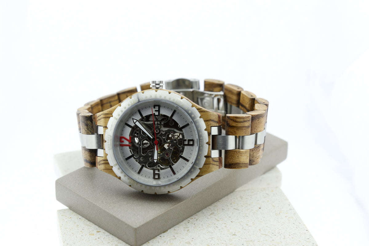 Reloj Mecánico Ebony Wood BLK GQ029-2C