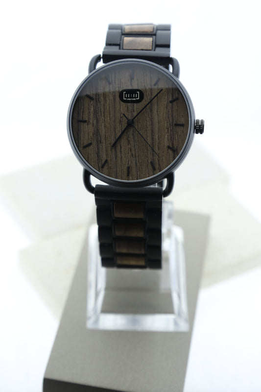 Reloj Raíz Negra – Minimalismo Natural WAGZ007-1C