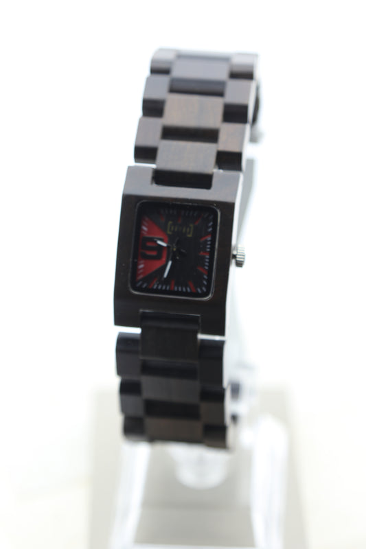Ébano Urbano – Reloj de Madera Rectangular WAGS002-1C