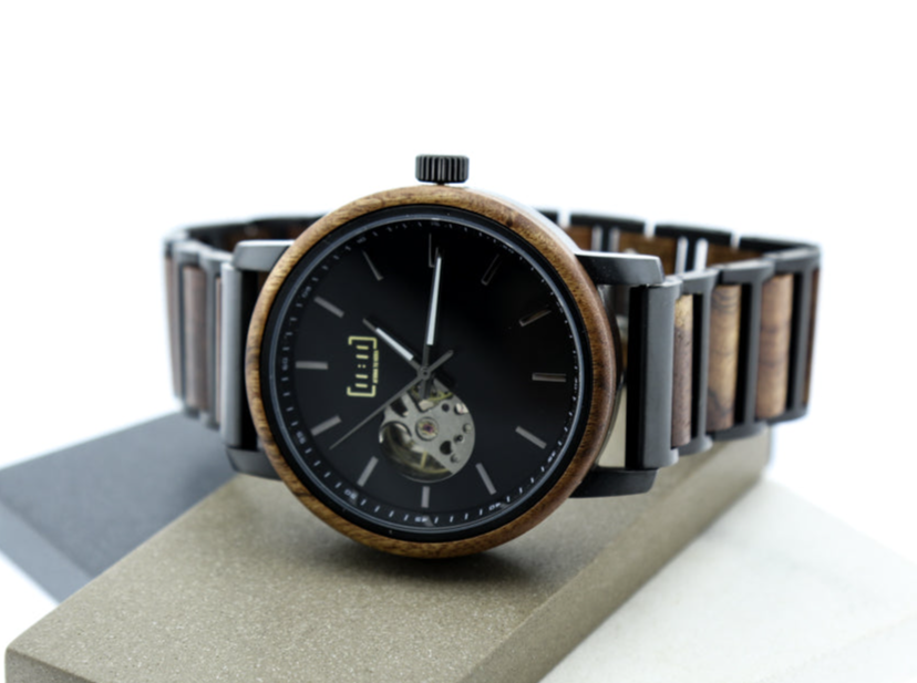 Reloj Mecánico Ebony Wood BLK GT120-1C