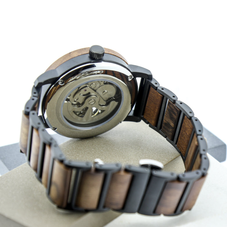 Reloj Mecánico Ebony Wood BLK GT120-1C