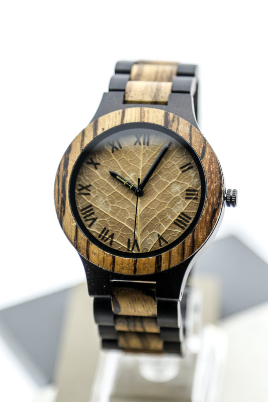 Reloj Análogo Zebra Wood