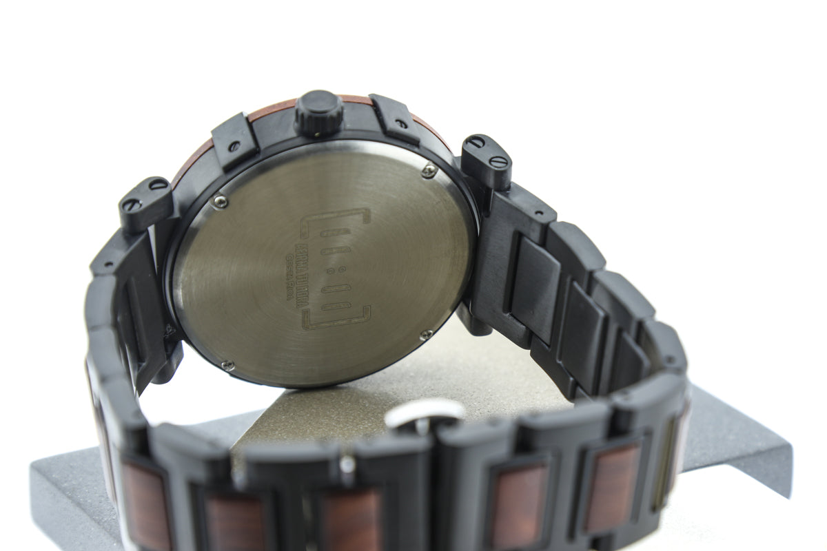 Reloj Análogo Ebony Wood y Acero Inox GT105-1C