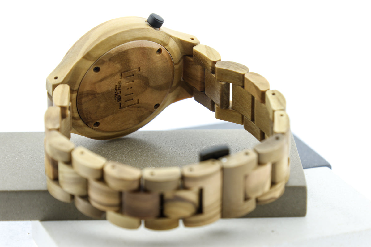 Reloj Análogo Ebony Wood y Acero Inox WAGT026-6C