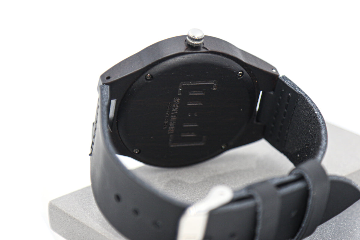 Reloj Madera Sándalo y Cuero WAGT016-1C